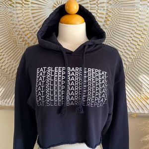 Barre cropped hoodie sweater sweatshirt